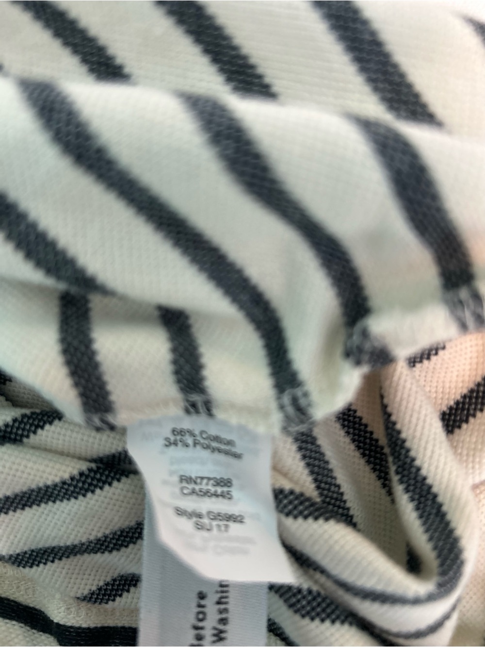 Madewell Melody Striped Off the Shoulder Drawstring Top XXS Coastal Preppy - Picture 8 of 8